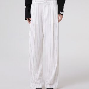 Pantalone Gessato Over Con Pences