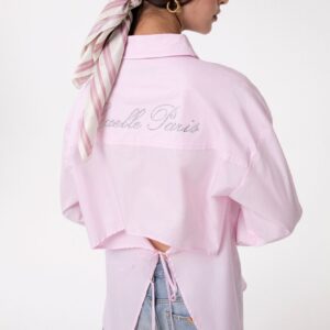 Camicia Manica Lunga Con Apertura Sul Retro In Popeline
