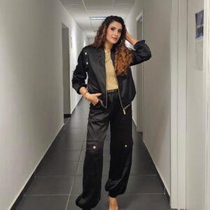 Jogger Con Tasconi In Raso